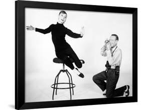 Audrey Hepburn, Fred Astaire. "Funny Face" 1957, Directed by Stanley Donen-null-Framed Photographic Print