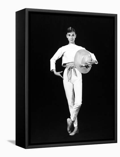 Audrey Hepburn. "Funny Face" 1957, Directed by Stanley Donen-null-Framed Stretched Canvas