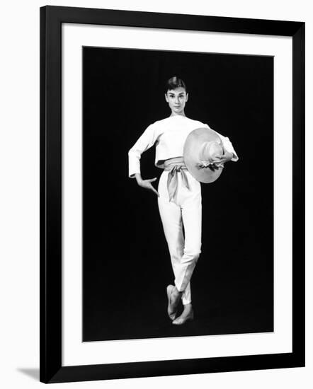 Audrey Hepburn. "Funny Face" 1957, Directed by Stanley Donen-null-Framed Premium Photographic Print