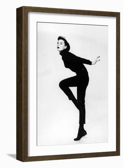 Audrey Hepburn. "Funny Face" 1957, Directed by Stanley Donen-null-Framed Photographic Print