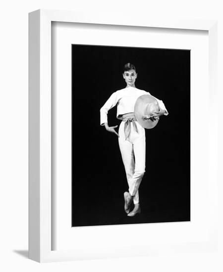 Audrey Hepburn. "Funny Face" 1957, Directed by Stanley Donen-null-Framed Photographic Print