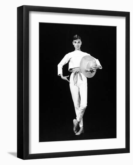 Audrey Hepburn. "Funny Face" 1957, Directed by Stanley Donen-null-Framed Photographic Print