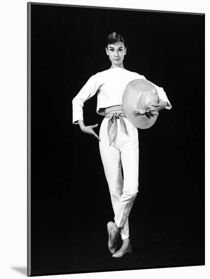 Audrey Hepburn. "Funny Face" 1957, Directed by Stanley Donen-null-Mounted Photographic Print