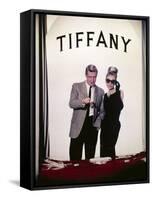 Audrey Hepburn, George Peppard. "Breakfast At Tiffany's" 1961, Directed by Blake Edwards-null-Framed Stretched Canvas