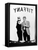 Audrey Hepburn, George Peppard. "Breakfast At Tiffany's" 1961, Directed by Blake Edwards-null-Framed Stretched Canvas