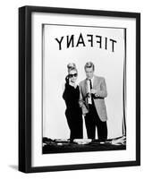 Audrey Hepburn, George Peppard. "Breakfast At Tiffany's" 1961, Directed by Blake Edwards-null-Framed Photographic Print