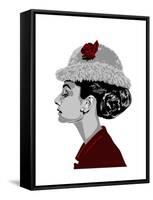 Audrey Hepburn - I Believe in Red-Emily Gray-Framed Stretched Canvas