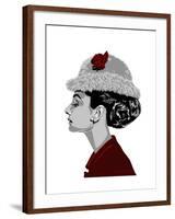 Audrey Hepburn - I Believe in Red-Emily Gray-Framed Giclee Print