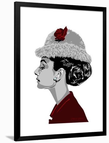 Audrey Hepburn - I Believe in Red-Emily Gray-Framed Giclee Print