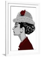 Audrey Hepburn - I Believe in Red-Emily Gray-Framed Giclee Print