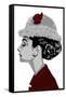 Audrey Hepburn - I Believe in Red-Emily Gray-Framed Stretched Canvas