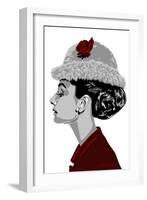 Audrey Hepburn - I Believe in Red-Emily Gray-Framed Giclee Print