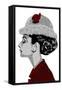 Audrey Hepburn - I Believe in Red-Emily Gray-Framed Stretched Canvas