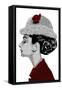 Audrey Hepburn - I Believe in Red-Emily Gray-Framed Stretched Canvas