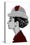 Audrey Hepburn - I Believe in Red-Emily Gray-Stretched Canvas