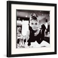 Audrey Hepburn in Breakfast at Tiffany's-null-Framed Art Print