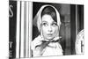 Audrey Hepburn Movie (Scarf) Poster Print-null-Mounted Poster