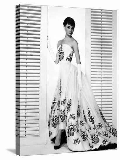 Audrey Hepburn. "Sabrina Fair" 1954, "Sabrina" Directed by Billy Wilder. Custome by Edith Head-null-Stretched Canvas