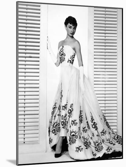 Audrey Hepburn. "Sabrina Fair" 1954, "Sabrina" Directed by Billy Wilder. Custome by Edith Head-null-Mounted Photographic Print