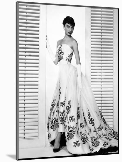 Audrey Hepburn. "Sabrina Fair" 1954, "Sabrina" Directed by Billy Wilder. Custome by Edith Head-null-Mounted Photographic Print