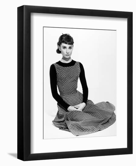 Audrey Hepburn. "Sabrina Fair" 1954, "Sabrina" Directed by Billy Wilder-null-Framed Premium Photographic Print