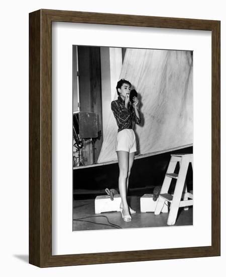 Audrey Hepburn. "Sabrina Fair" 1954, "Sabrina" Directed by Billy Wilder-null-Framed Photographic Print