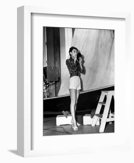 Audrey Hepburn. "Sabrina Fair" 1954, "Sabrina" Directed by Billy Wilder-null-Framed Photographic Print