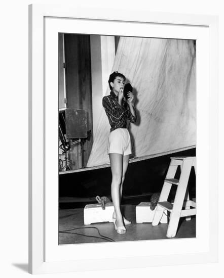 Audrey Hepburn. "Sabrina Fair" 1954, "Sabrina" Directed by Billy Wilder-null-Framed Photographic Print