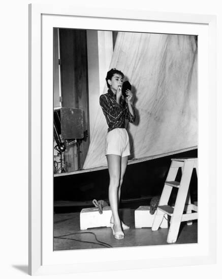 Audrey Hepburn. "Sabrina Fair" 1954, "Sabrina" Directed by Billy Wilder-null-Framed Photographic Print