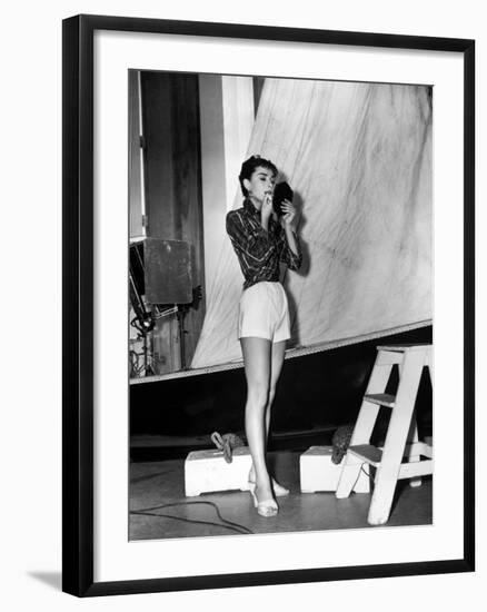 Audrey Hepburn. "Sabrina Fair" 1954, "Sabrina" Directed by Billy Wilder-null-Framed Photographic Print