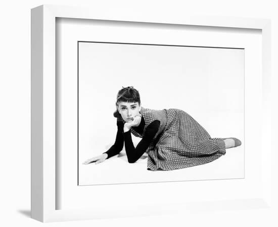 Audrey Hepburn. "Sabrina Fair" 1954, "Sabrina" Directed by Billy Wilder-null-Framed Photographic Print