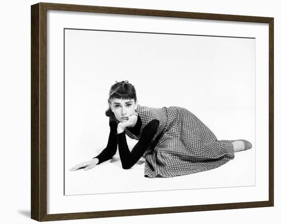 Audrey Hepburn. "Sabrina Fair" 1954, "Sabrina" Directed by Billy Wilder-null-Framed Photographic Print