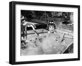 Audrey Hepburn. "Together In Paris" 1964, "Paris-when It Sizzles" Directed by Richard Quine-null-Framed Photographic Print