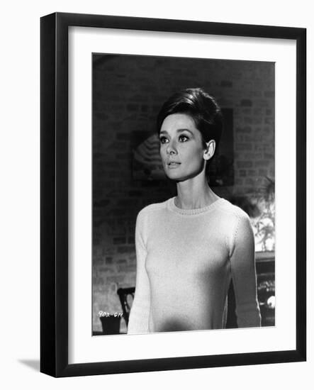 Audrey Hepburn Wait Until Dark White Sweater-Movie Star News-Framed Photo