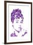 Audrey Hepburn-Cristian Mielu-Framed Art Print