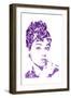 Audrey Hepburn-Cristian Mielu-Framed Art Print