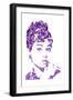 Audrey Hepburn-Cristian Mielu-Framed Art Print