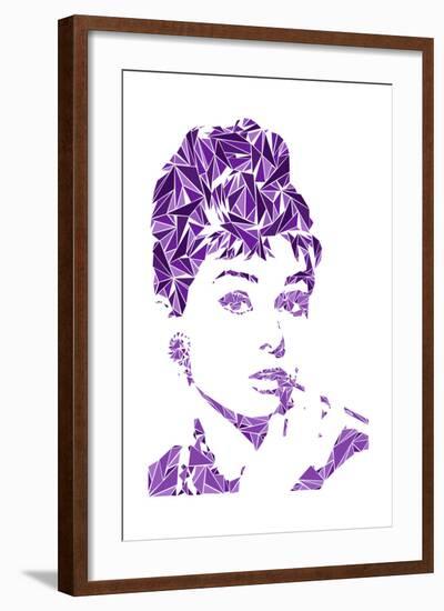 Audrey Hepburn-Cristian Mielu-Framed Art Print