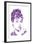 Audrey Hepburn-Cristian Mielu-Framed Art Print