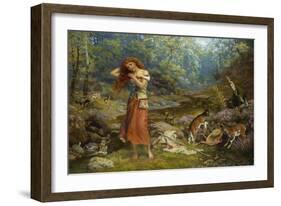 Audrey's Toilet, 1897-Arthur Hughes-Framed Giclee Print