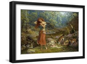 Audrey's Toilet, 1897-Arthur Hughes-Framed Giclee Print