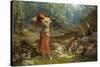 Audrey's Toilet-Arthur Hughes-Stretched Canvas