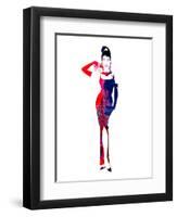 Audrey Watercolor II-Lana Feldman-Framed Art Print