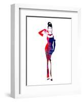 Audrey Watercolor II-Lana Feldman-Framed Art Print