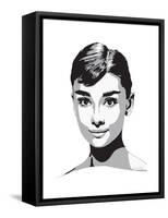 Audrey-Emily Gray-Framed Stretched Canvas