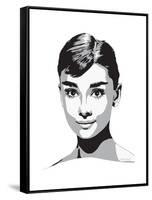 Audrey-Emily Gray-Framed Stretched Canvas