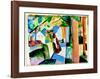 Auf Dem Friedhof-Auguste Macke-Framed Art Print