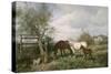 Auf dem Lande. Um 1885-Ludwig Fay-Stretched Canvas
