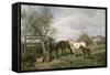 Auf dem Lande. Um 1885-Ludwig Fay-Framed Stretched Canvas