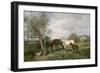 Auf dem Lande. Um 1885-Ludwig Fay-Framed Giclee Print